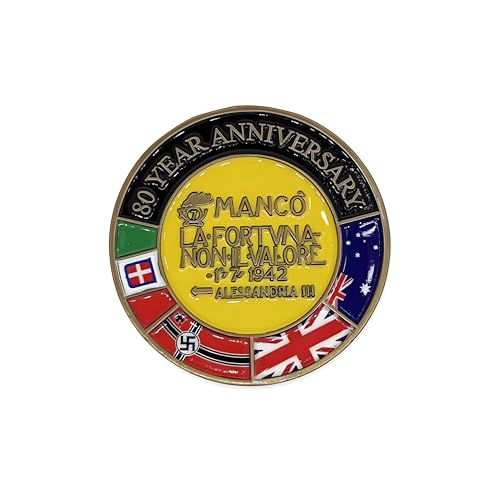 Moneda Conmemorativa Batalla del Alamein 1942 4 cm