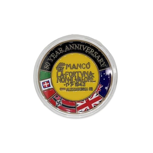 Moneda Conmemorativa Batalla del Alamein 1942 4 cm