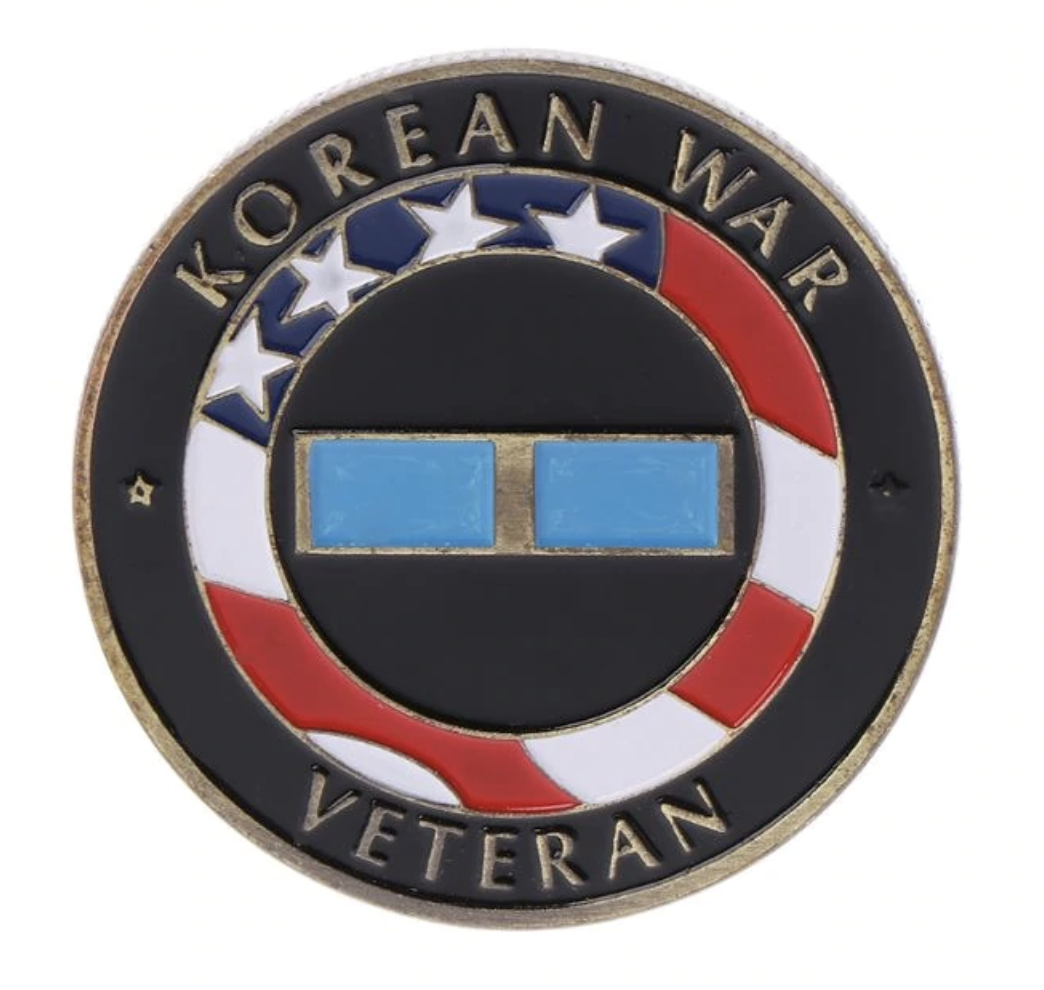 Moneda conmemorativa Korean War Veteran 39mm Recreacion Historica - Replica Militar