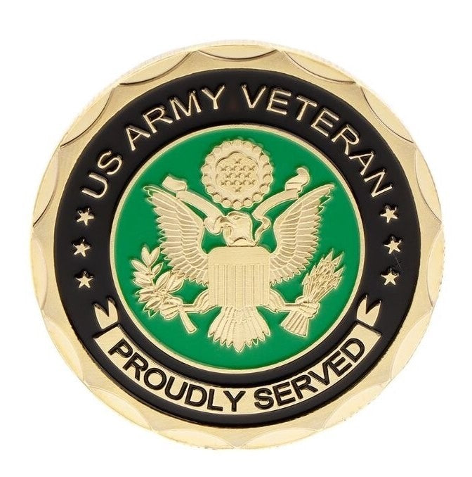 Moneda Conmemorativa U.S Army Veteran 39mm Recreacion Historica - Replica Militar