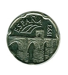 Gemelos Moneda de 50 Pesetas Edición Especial 1993 Extremadura
