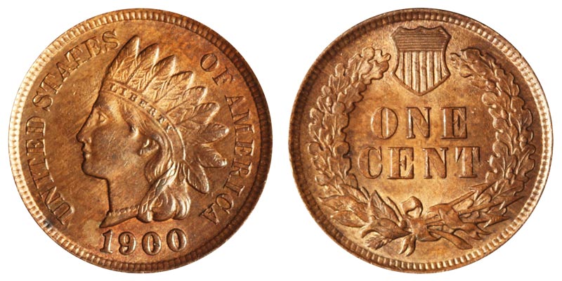 Gemelos para camisa Replica Moneda One Cent USA Indian Head