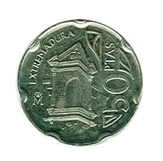 Gemelos Moneda de 50 Pesetas Edición Especial 1993 Extremadura