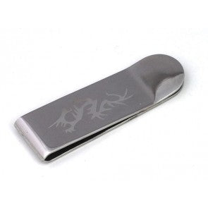 Money Clip Inox Cropped Dragon Lasered