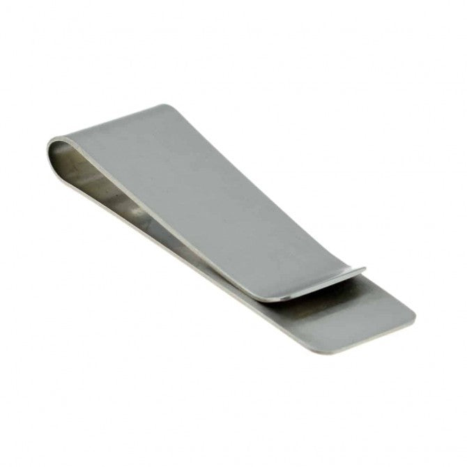Money Clip Pinza de Billetes Plateado Liso 5,5x2cm