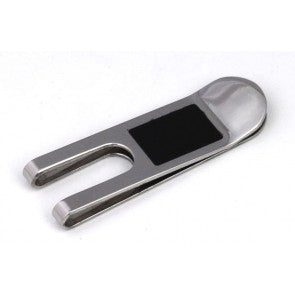 MoneyClip Inox Steel F1 Black in Double Flip