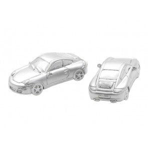 Gemelos Coche Porsche Carrera Plateado 3D