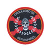 Parche Hook and Loop Orgulloso de Ser Español Calavera templaria 8cm