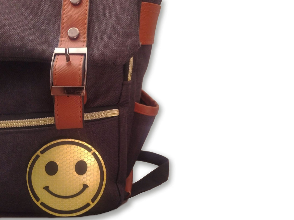 Parche reflectante de Carita feliz "Smiley Face" Amarillo