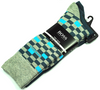 Pack 2 pares de Calcetines de Caballero Hugo Boss Talla 39-42 Blue and AquaMarine Blue in Square