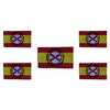 Pack 5 Parches Termoadhesivos Bandera España Lema Tercios de Flandes 8x5cm