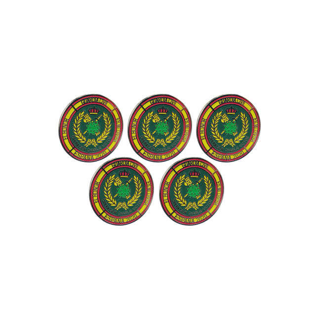 Pack 5 Pins de Solapa Operación Balmis 2020 Guardia Civil