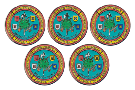 Pack 5 Pins de Solapa Operación Balmis 2020 Legion Española