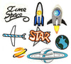 Pack Nº 6 de 8 Parches Bordados Termoadhesivos
