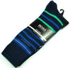 Pack 2 pares de Calcetines de Caballero Hugo Boss Talla 39-42 Navy & Navy Stripes