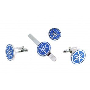 Pack Gemelos de Camisa Pasador y Pin Logo Yamaha