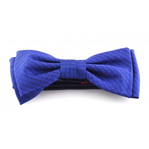 Pajarita Seda 100% HUGO Blue and Blue Diamonds 50312682 Bow Tie