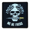 Parche Calavera y Laurel «ME NE FREGO» Woven de 6 cm con Hook and Loop