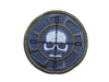 Parche Hook and loop Kolovrat con Calavera en color Gris 8cm