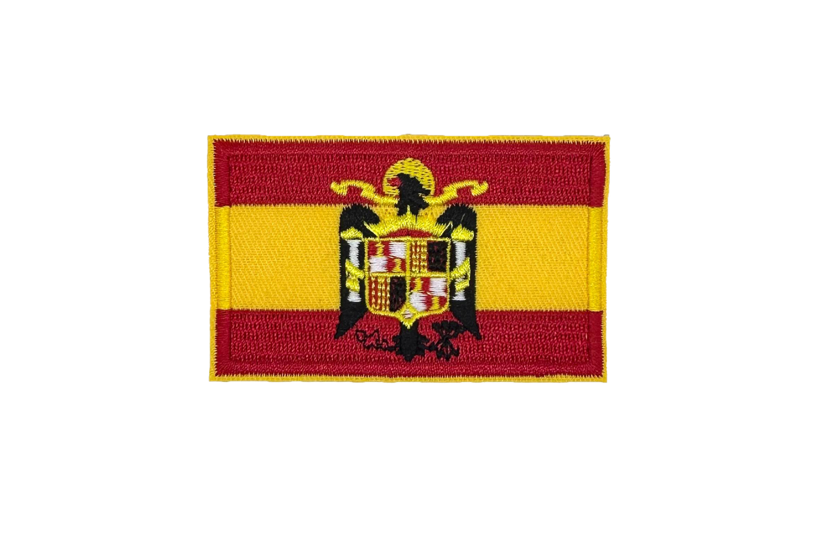 Parche Bandera de España con Aguila de San Juan 8x5 cm