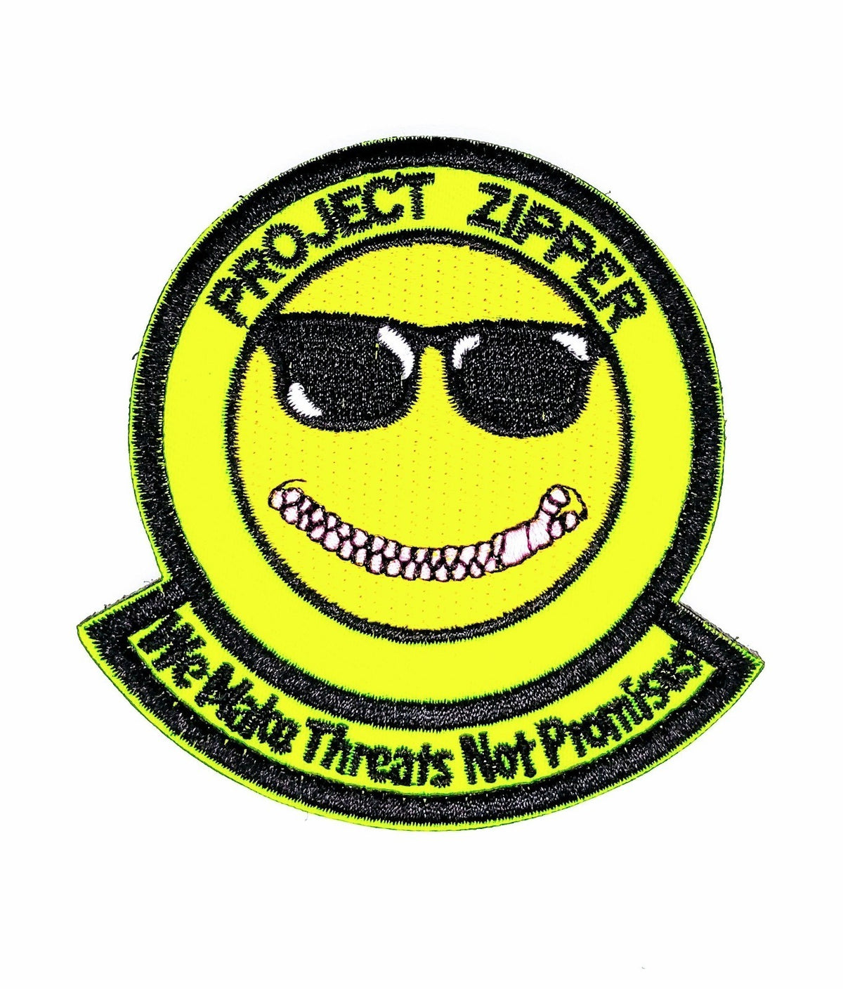 Parche Bordado Hook and Loop Proyect zipper 8x8cm