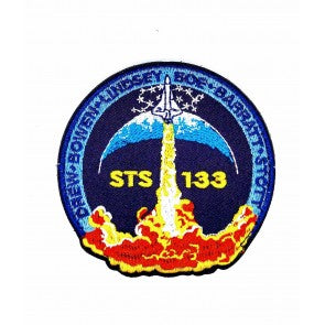 Parche Bordado Hook and Loop STS 133 Nasa 8cm