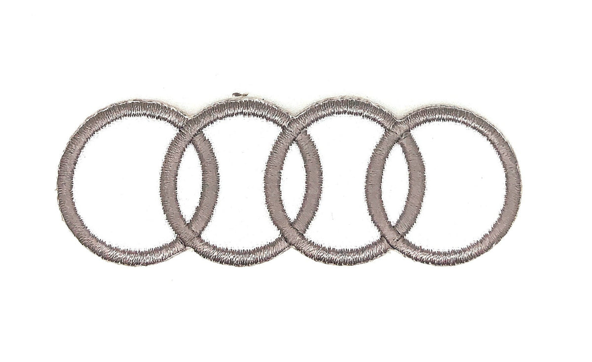 Parche Bordado Termoadhesivo Audi 8x2,5cm