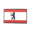 Parche Bordado Termoadhesivo Bandera de Berlin Oso 7 cm