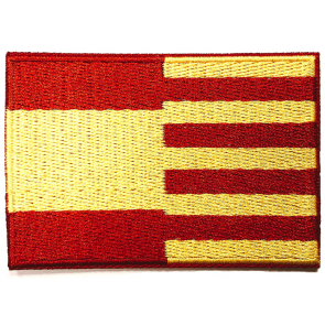 Parche Bordado Termoadhesivo Bandera de Cataluña y España 7 cm
