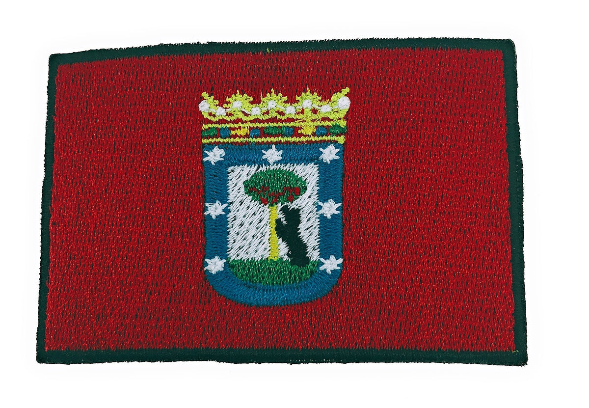 Parche Bordado Termoadhesivo Escudo de la Comunidad de Madrid 7,5cm x 5cm