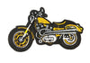 Parche Bordado Termoadhesivo Harley Davidson Amarilla 9,5x5cm