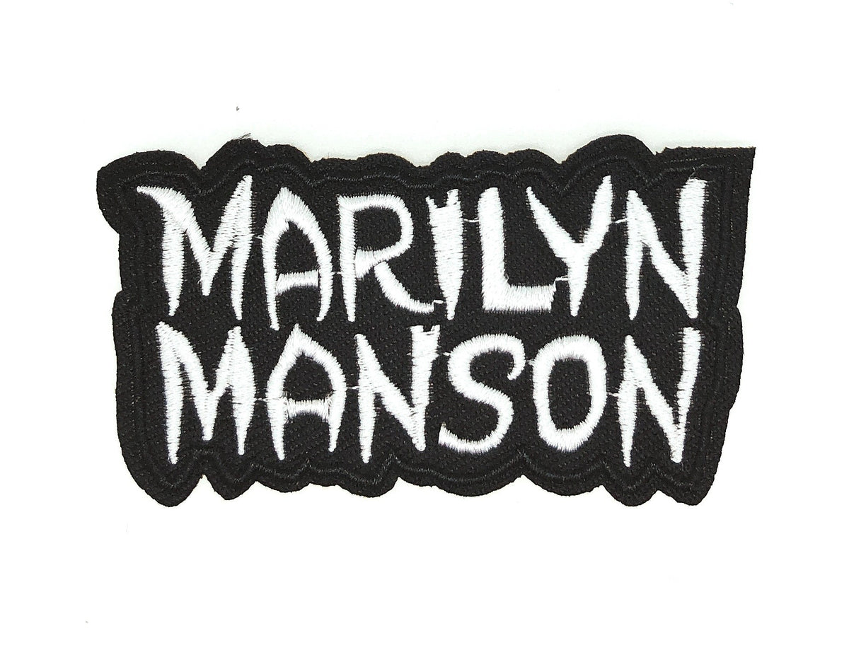 Parche Bordado Termoadhesivo Marilyn Manson 8cm
