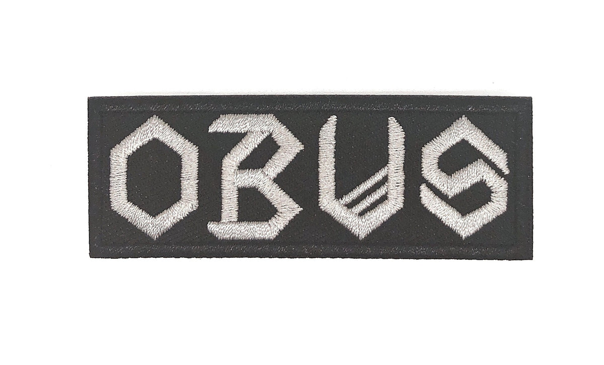 Parche Bordado Termoadhesivo OBUS 8x3 cm