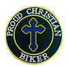 Parche Bordado Termoadhesivo Proud Christian Biker 9 cm