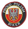 Parche Bordado Termoadhesivo Proud Polish Biker 9 cm