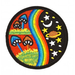 Parche Bordado Termoadhesivo Rainbow Universe 8,5cm