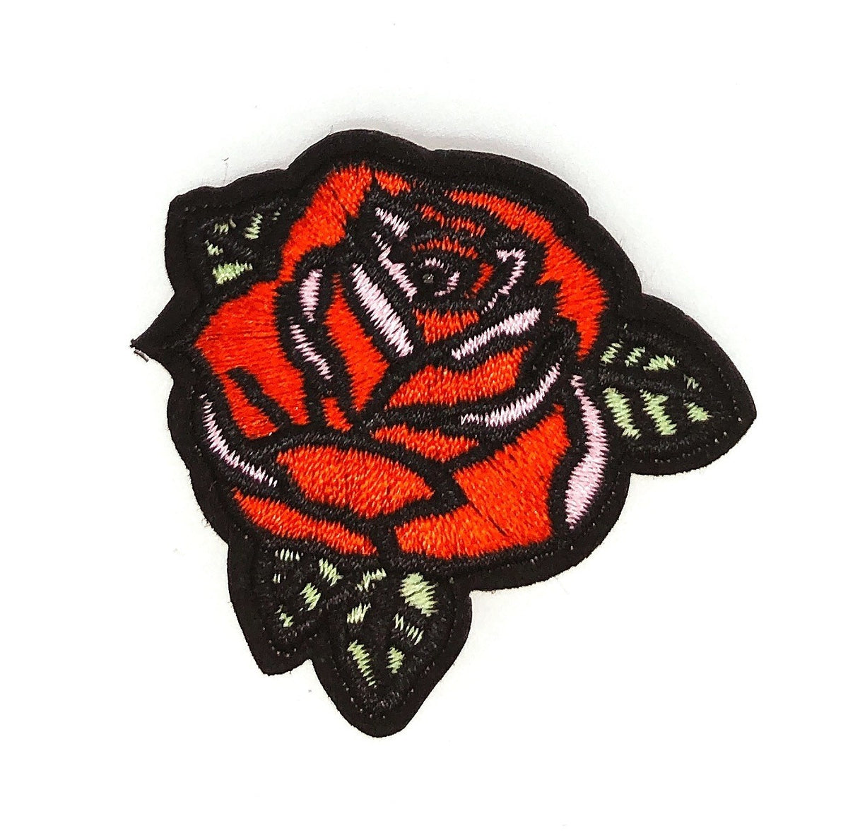 Parche Bordado Termoadhesivo Rosa 5x4cm