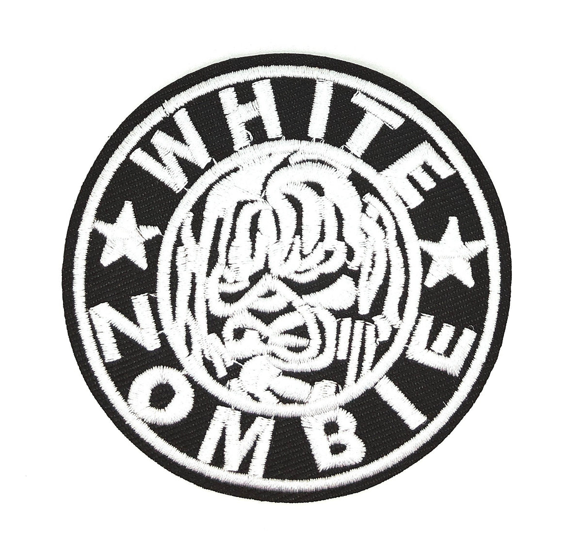 Parche Bordado Termoadhesivo White Zombie 8 cm