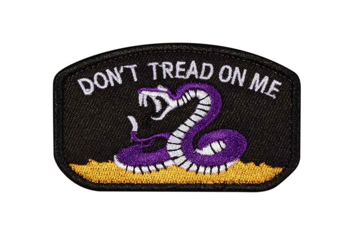 Parche Hook and Loop Dont tread on me- Color Negro - 78x49mm