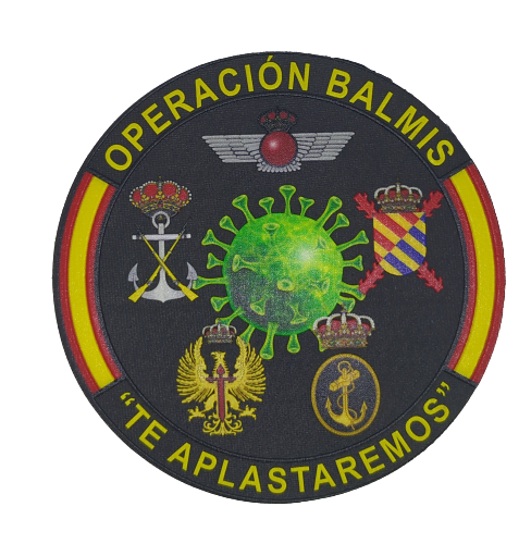 Parche Hook and Loop Nylon 3D Operacion Balmis 2020 Generico 8,5cm