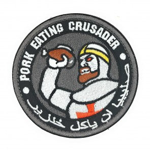 Parche Hook and Loop Velcro Pork Eating Crusader 8 cm