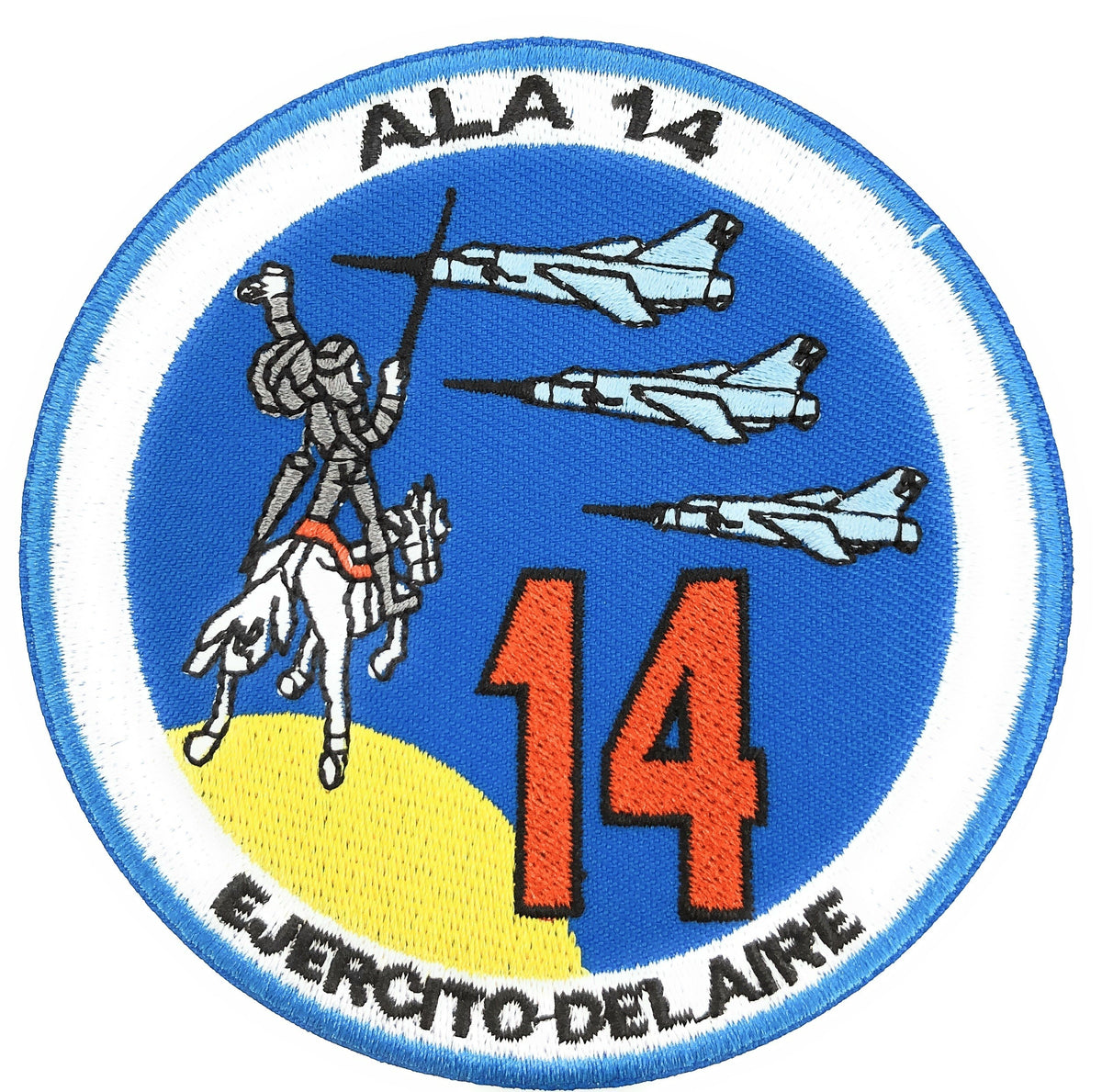 Parche Termoadhesivo Ala 14 Los Llanos Ejercito del Aire 9 Cm