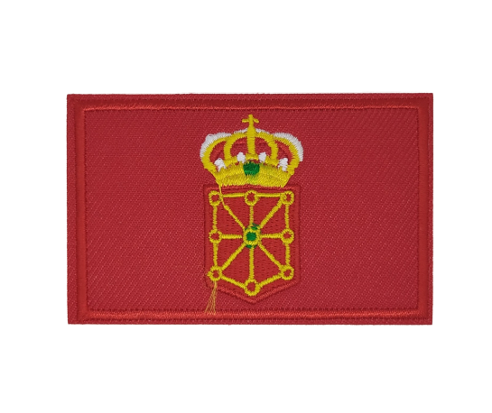 Parche Termoadhesivo Bandera Comunidad Foral de Navarra 7,5x5cm