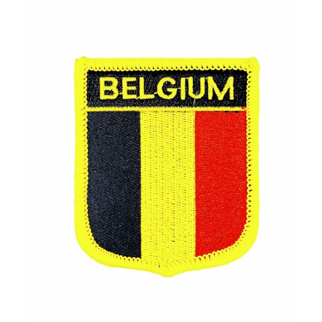 Parche Termoadhesivo Bandera escudo Belgica 7x6 cm