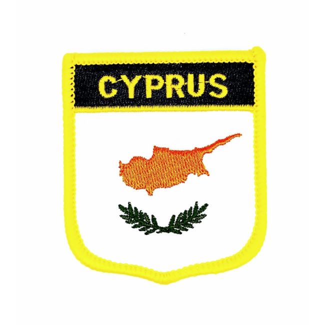 Parche Termoadhesivo Bandera escudo Chipre 7x6 cm