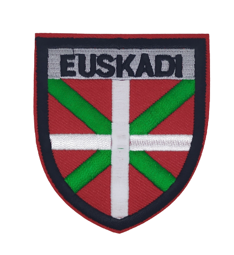 Parche Termoadhesivo Bandera Escudo Euskadi 7,8x7cm