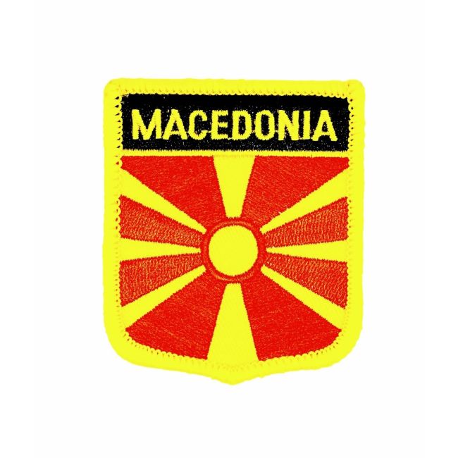 Parche Termoadhesivo Bandera escudo Macedonia 7x6 cm