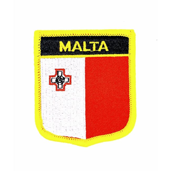 Parche Termoadhesivo Bandera escudo Malta 7x6 cm
