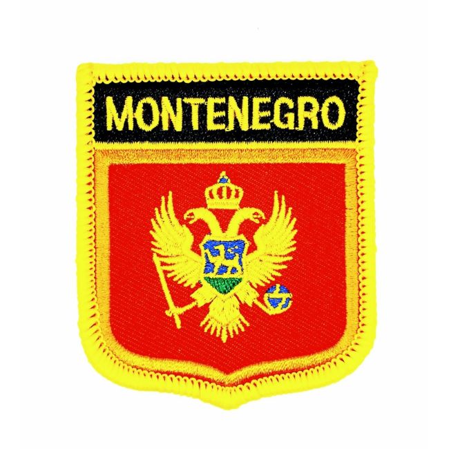 Parche Termoadhesivo Bandera escudo Montenegro 7x6 cm