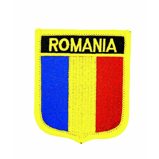 Parche Termoadhesivo Bandera escudo Rumania 7x6 cm
